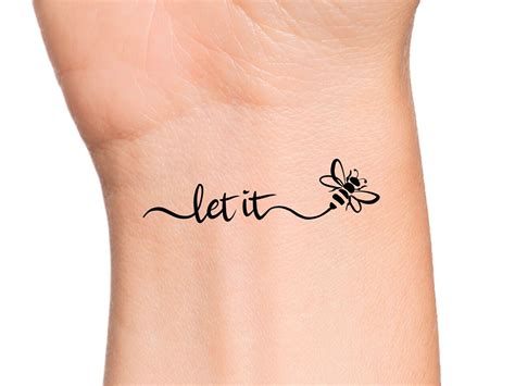 let it be tatuaje|8 Unique “Let It Be” Tattoo Designs With Meanings